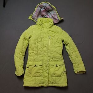 Firefly Long Winter Jacket Size Small Neon